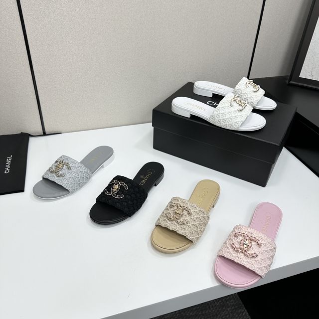 CC original lambskin mules CH00363