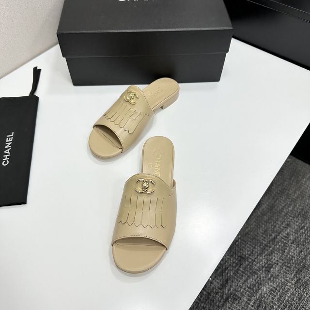 CC original lambskin mules CH00367