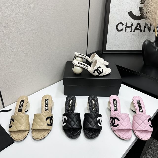 CC original lambskin mules CH00370