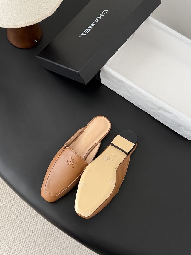 CC original lambskin mules CH00376
