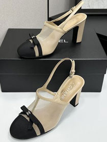 CC original mesh 90mm slingbacks CH00358