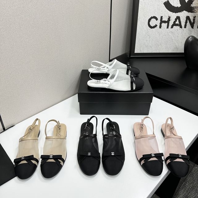 CC original mesh slingbacks CH00359
