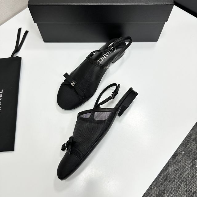 CC original mesh slingbacks CH00359