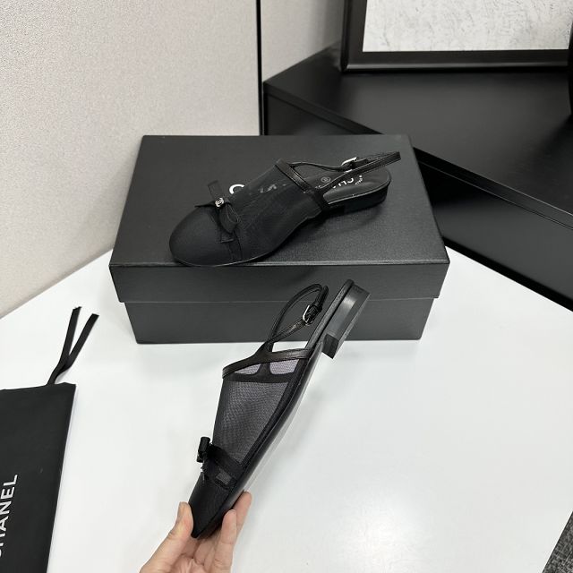 CC original mesh slingbacks CH00359