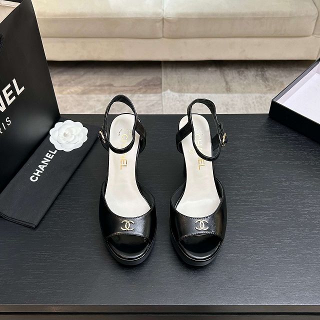 CC original suede calfskin 110mm sandals CH00356