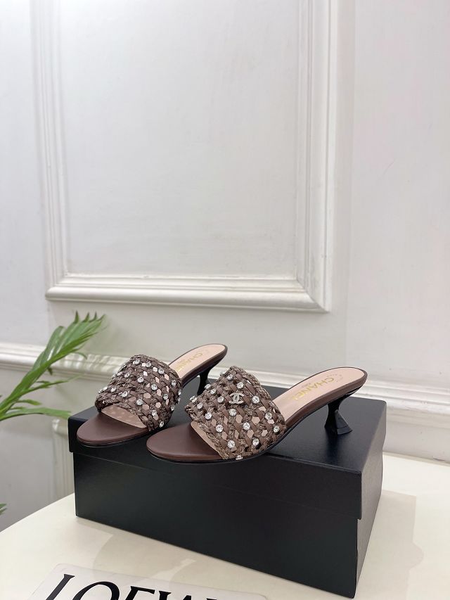 CC original tweed 45mm mules CH00373