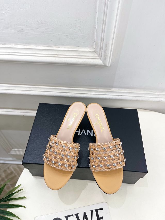 CC original tweed 45mm mules CH00373