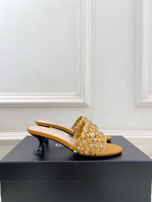 CC original tweed 45mm mules CH00373