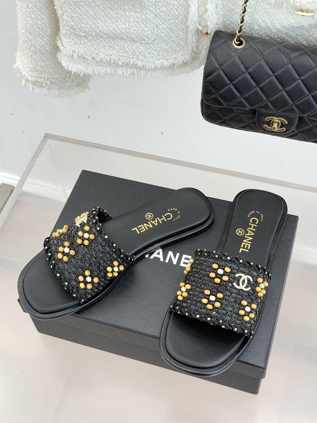 CC original tweed mules CH00375