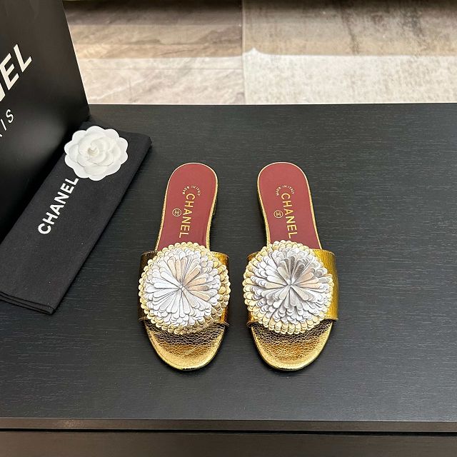 CC original calfskin mules CH00399