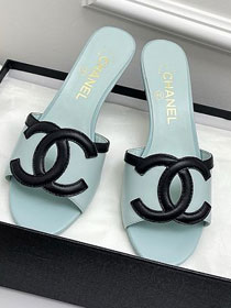 CC original lambskin 35mm mules CH00421