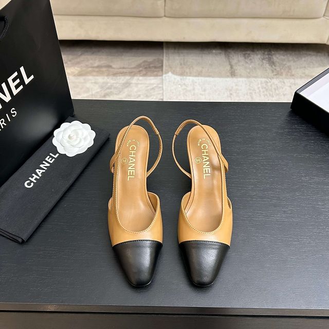 CC original lambskin 65mm slingbacks CH00419