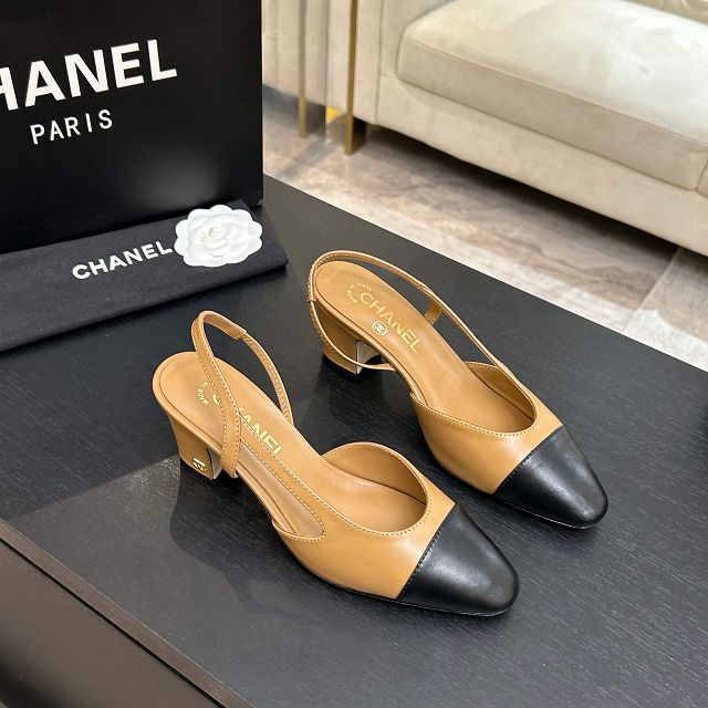 CC original lambskin 65mm slingbacks CH00419