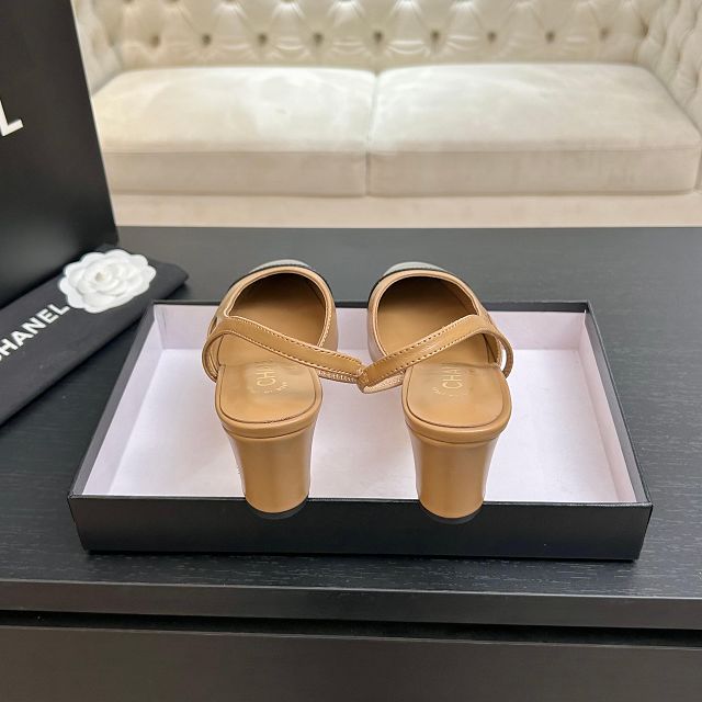 CC original lambskin 65mm slingbacks CH00419