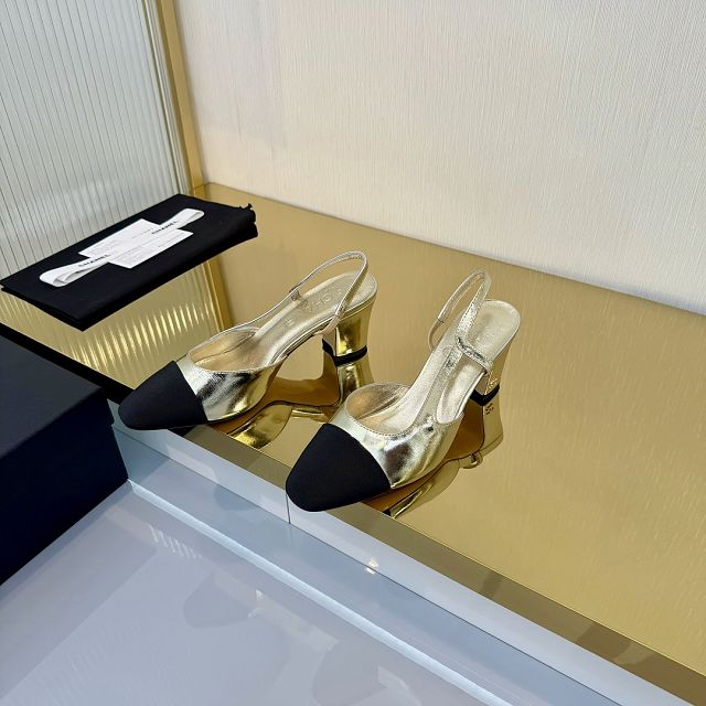 CC original lambskin 65mm slingbacks CH00425