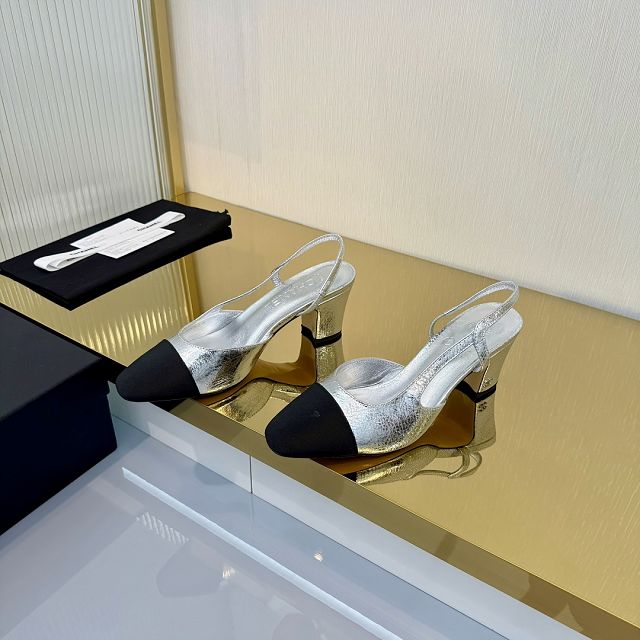 CC original lambskin 65mm slingbacks CH00425