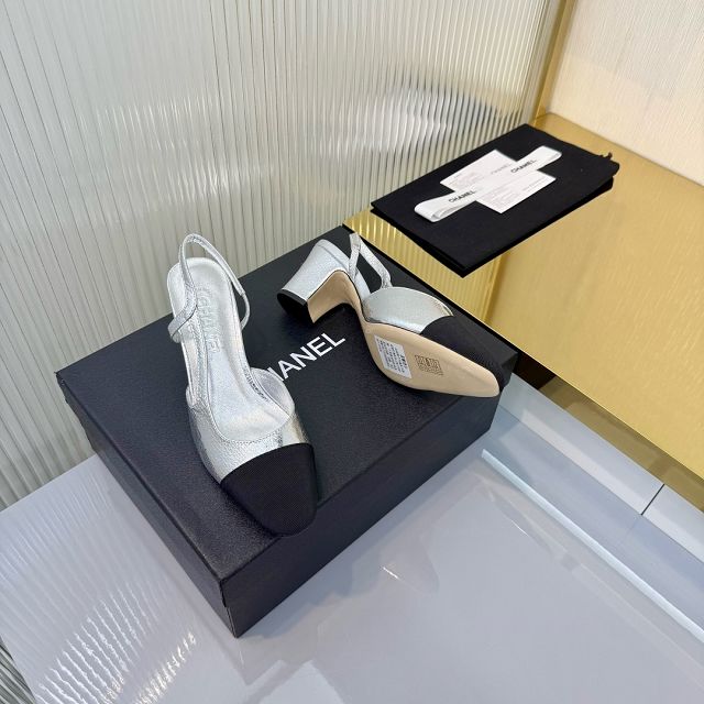 CC original lambskin 65mm slingbacks CH00425