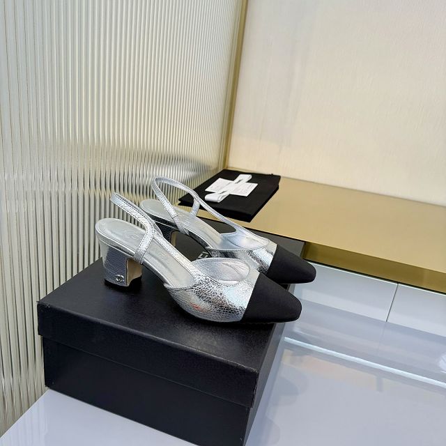 CC original lambskin 65mm slingbacks CH00425