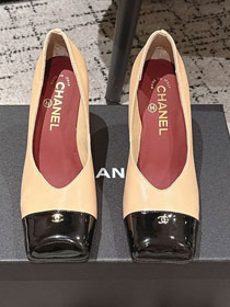 CC original lambskin 90mm pumps CH00402