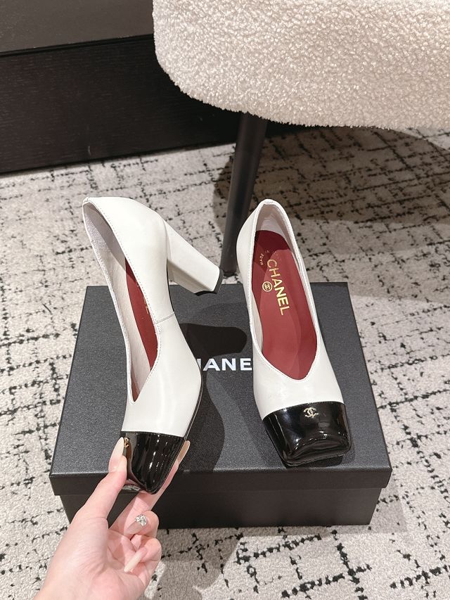 CC original lambskin 90mm pumps CH00402