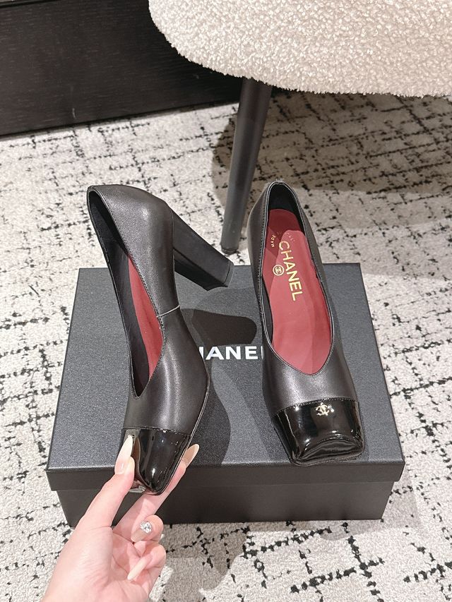 CC original lambskin 90mm pumps CH00402