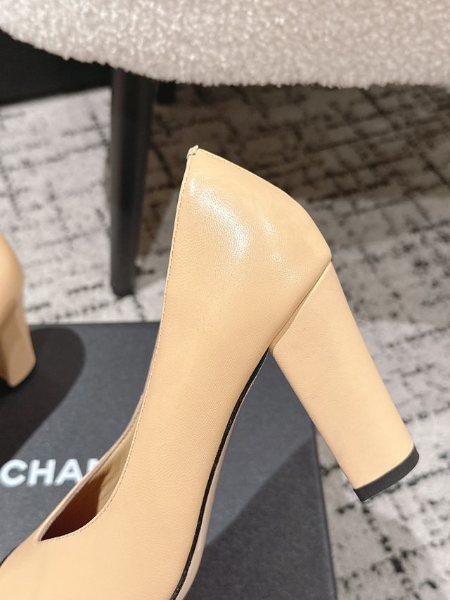 CC original lambskin 90mm pumps CH00402