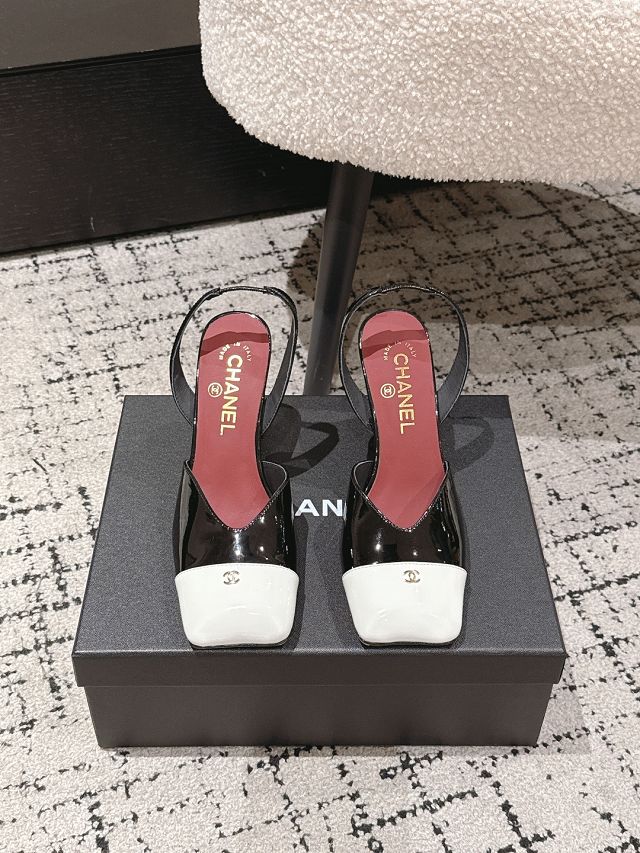 CC original lambskin 90mm slingbacks CH00403