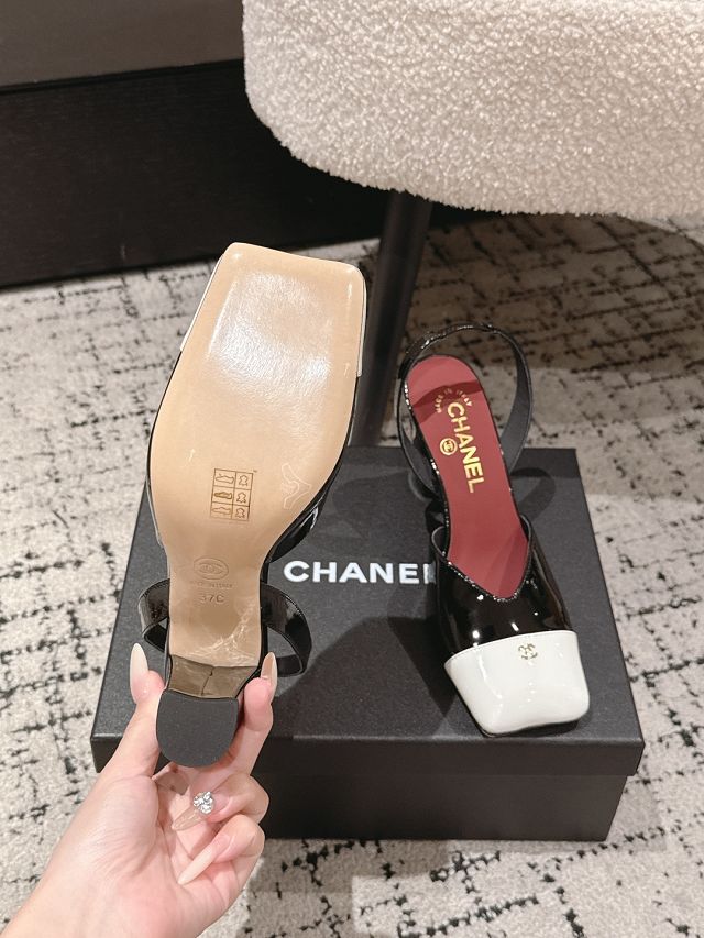 CC original lambskin 90mm slingbacks CH00403