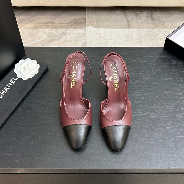 CC original lambskin 90mm slingbacks CH00418