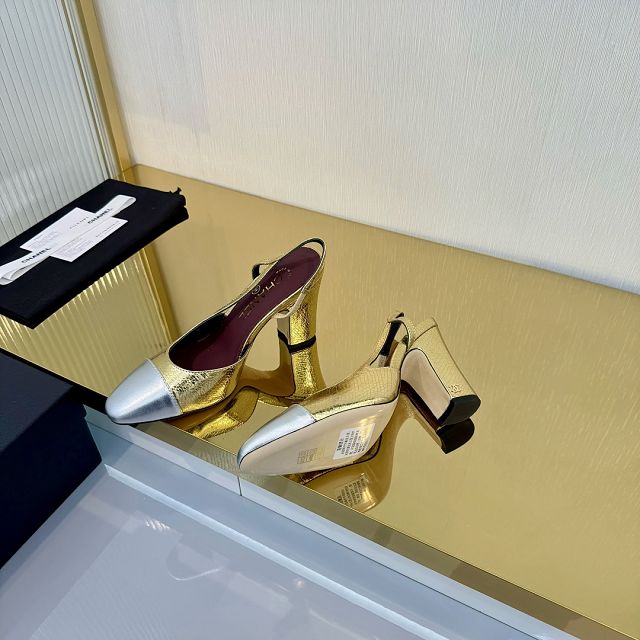 CC original lambskin 90mm slingbacks CH00426