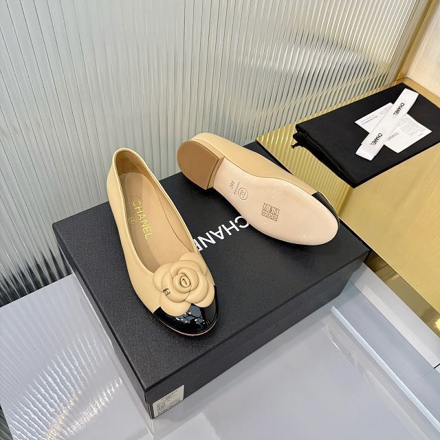 CC original lambskin ballet flats CH00395