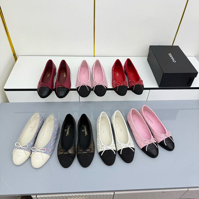 CC original lambskin ballet flats CH00423
