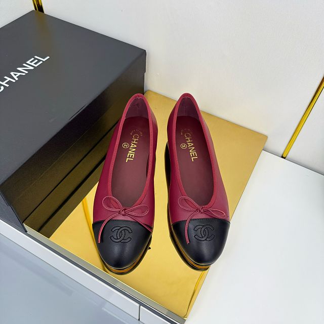 CC original lambskin ballet flats CH00423