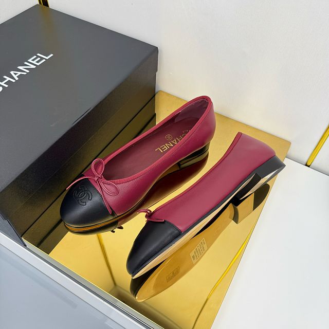 CC original lambskin ballet flats CH00423