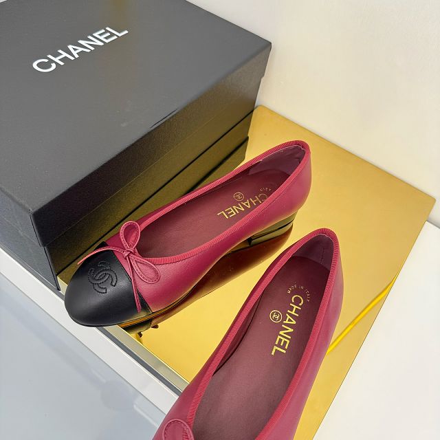 CC original lambskin ballet flats CH00423
