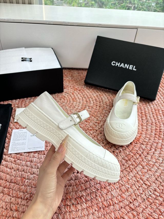 CC original lambskin mary janes CH00406