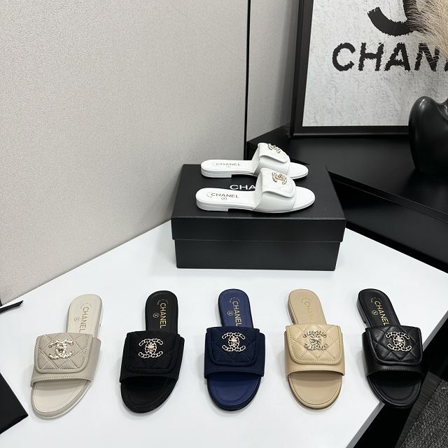 CC original lambskin mules CH00378