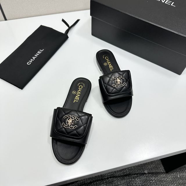 CC original lambskin mules CH00378