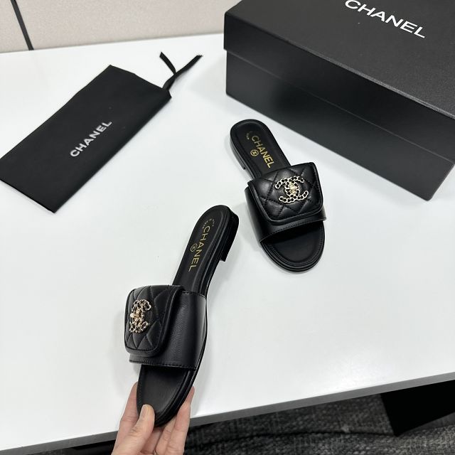 CC original lambskin mules CH00378