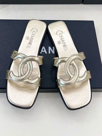 CC original lambskin mules CH00404