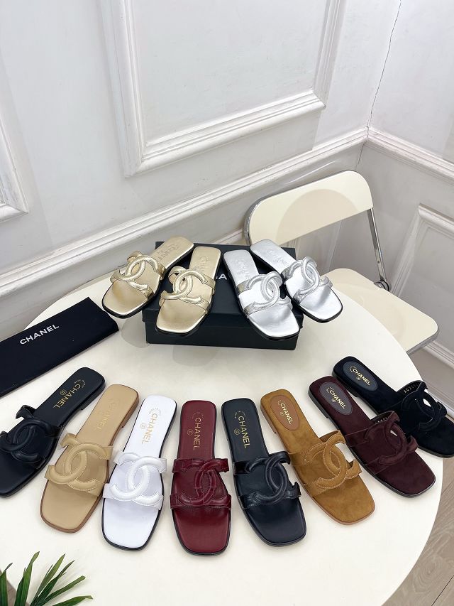 CC original lambskin mules CH00404