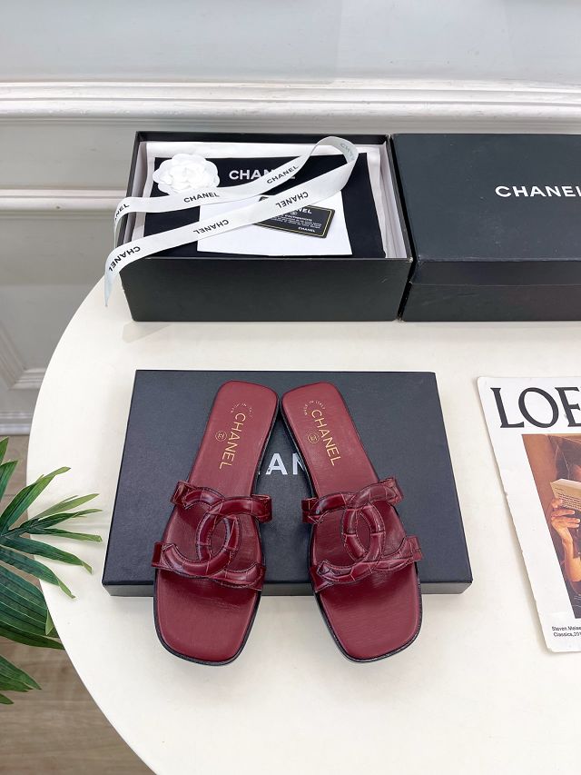 CC original lambskin mules CH00404