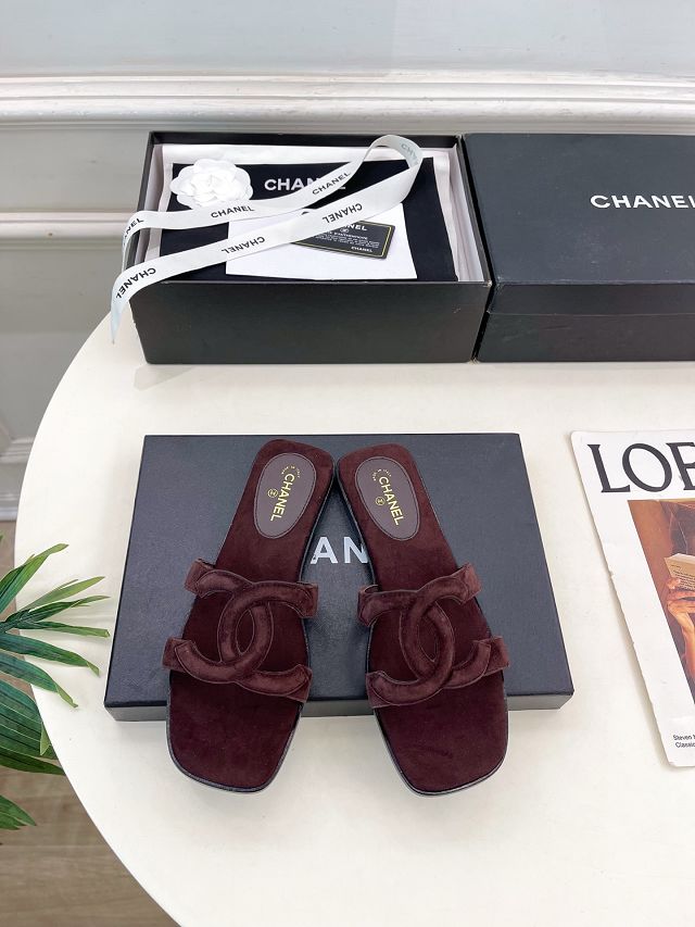 CC original lambskin mules CH00404