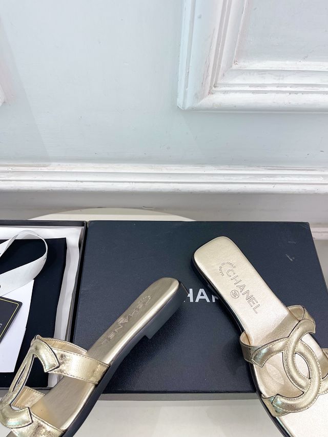 CC original lambskin mules CH00404