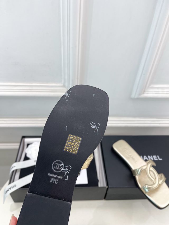 CC original lambskin mules CH00404