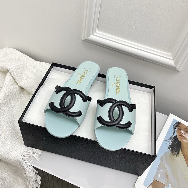 CC original lambskin mules CH00422