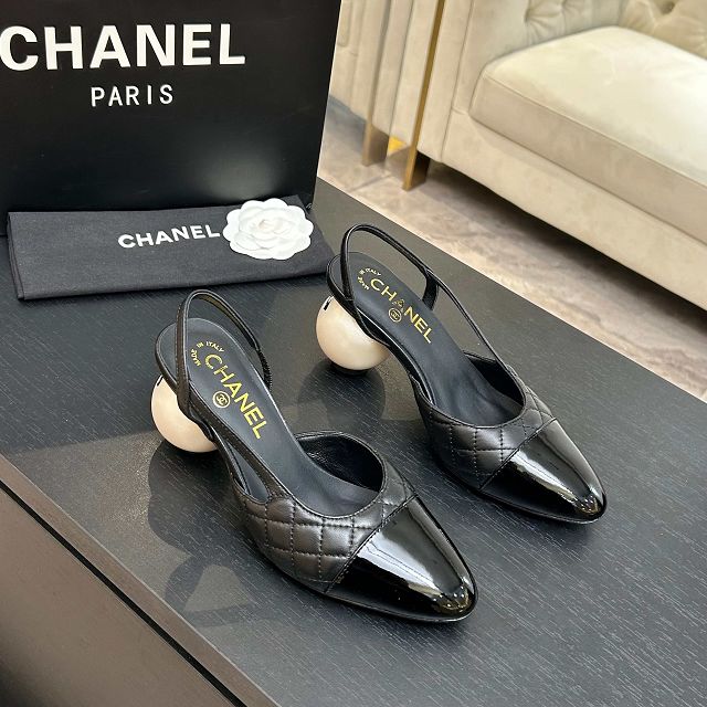 CC original lambskin slingbacks CH00411