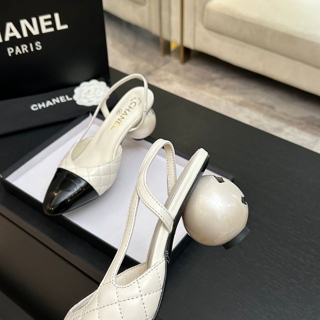 CC original lambskin slingbacks CH00411