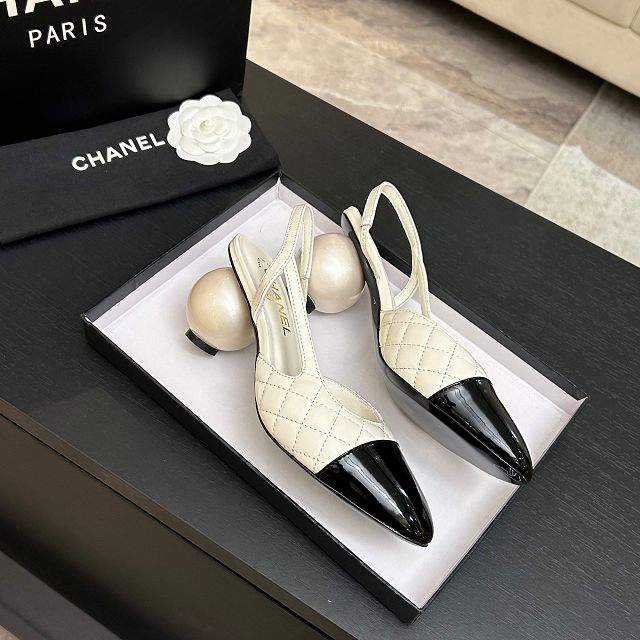 CC original lambskin slingbacks CH00411
