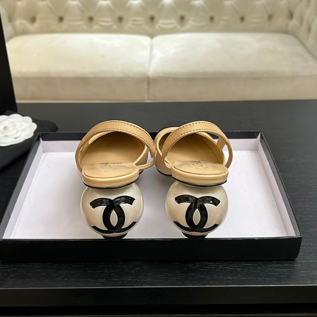 CC original lambskin slingbacks CH00412